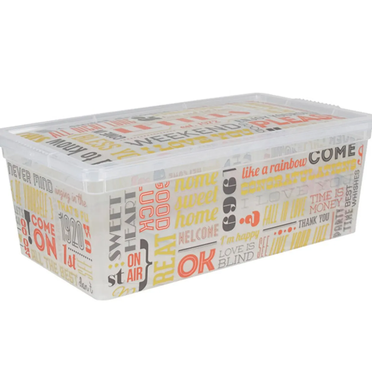 Boîte de rangement 6L design weekend