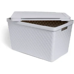 Boîte de rangement 51L plastique 56x36x32cm