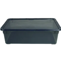 Boîte de rangement noire 22 L