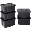 Boîte de rangement noire 30 L x 5