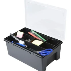 Boîte de rangement organisateur 8 compartiments noir