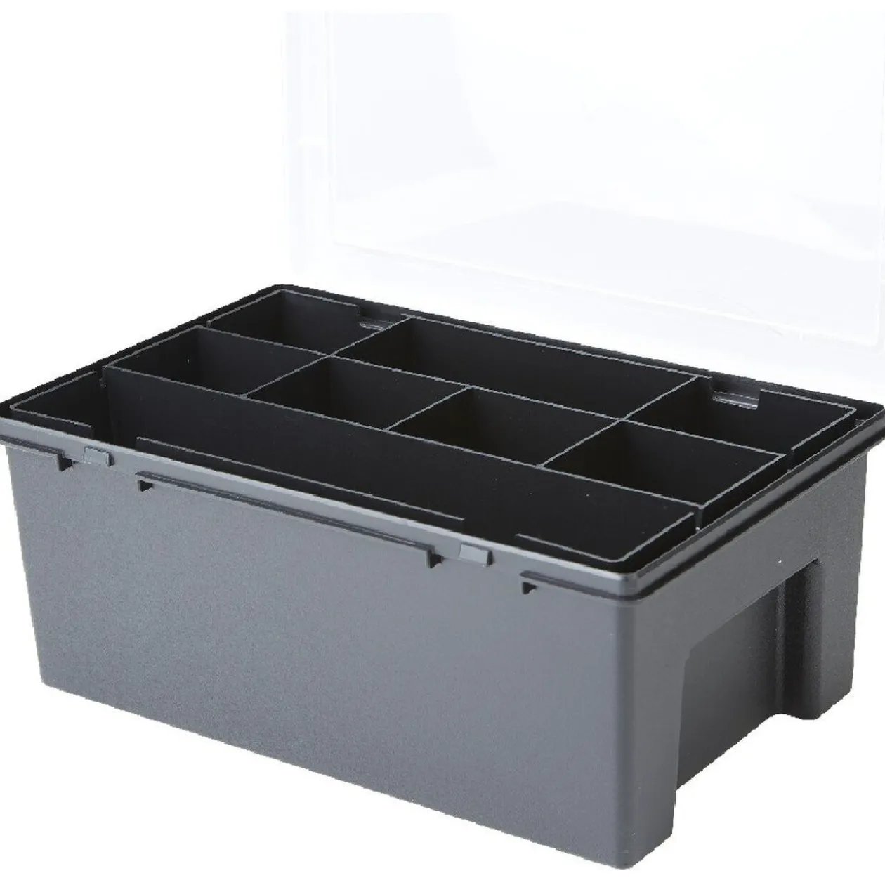 Boîte de rangement organisateur 8 compartiments noir