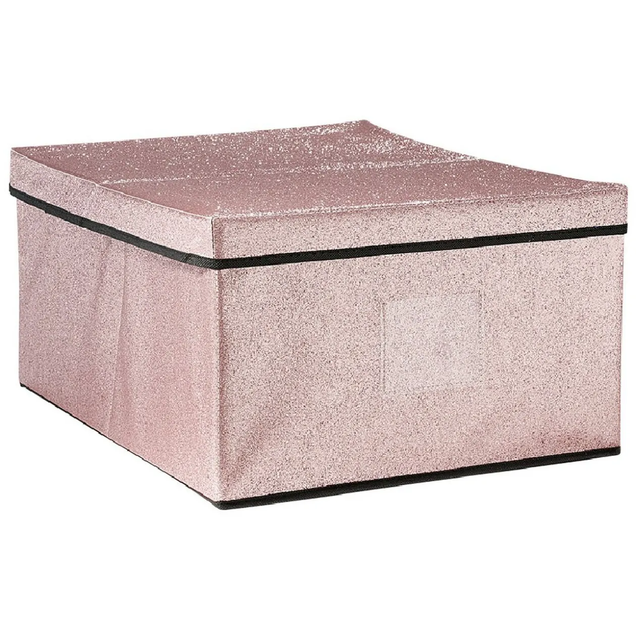 Boîte de rangement pailletée avec couvercle 3 couleurs