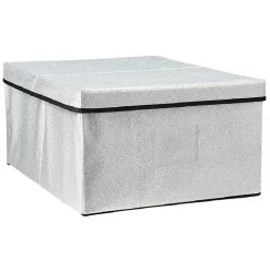 Boîte de rangement pailletée avec couvercle 3 couleurs