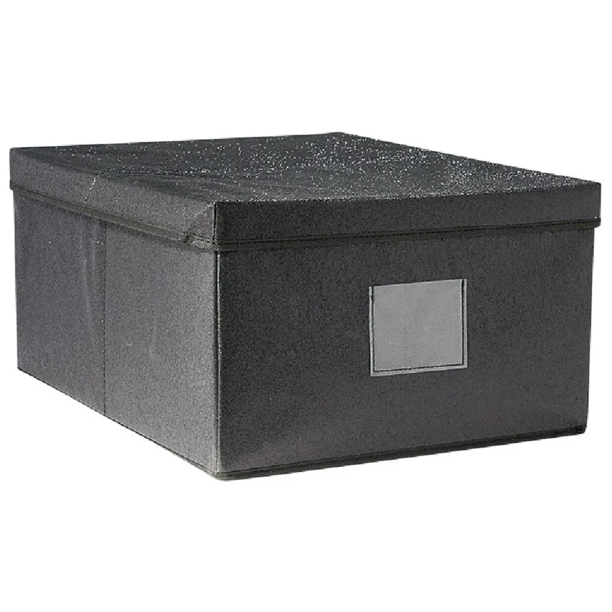 Boîte de rangement pailletée avec couvercle 3 couleurs