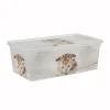 Boîte de rangement plastique 6 L design chat ou chiots