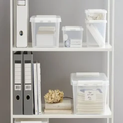 Boîte de rangement plastique transparent 1L