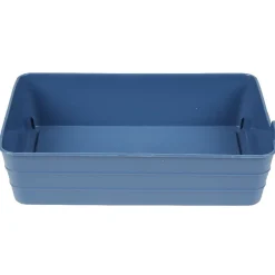Boîte de rangement plastique bleu violet x4