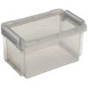 Boîte de rangement plastique à clips 0,7 L gris