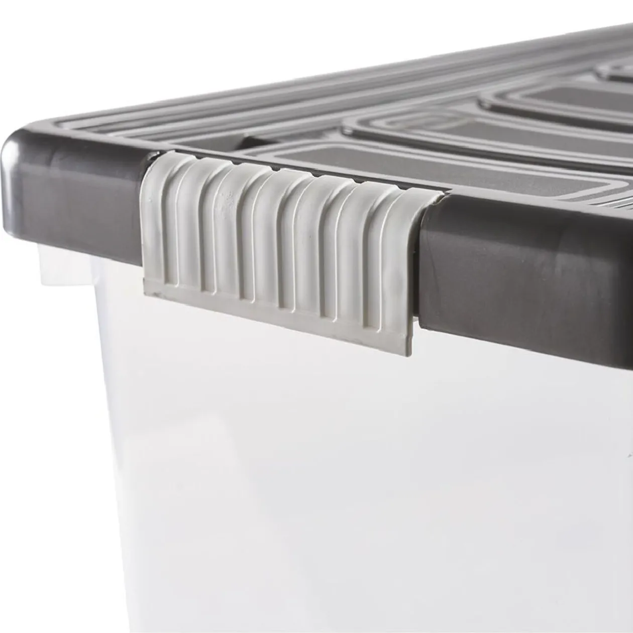 Boîte de rangement plastique sapin Noël 90L 120x39xH33 cm