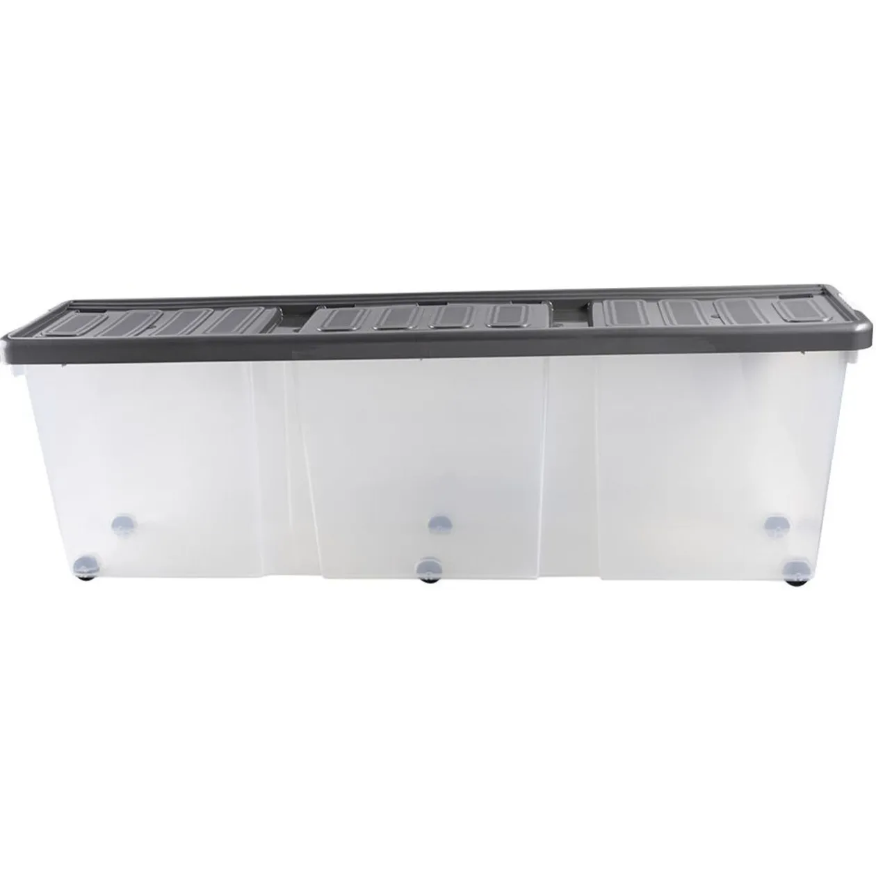 Boîte de rangement plastique sapin Noël 90L 120x39xH33 cm