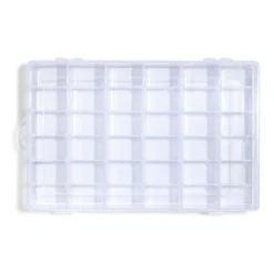 Boîte de rangement pour vis et quincaillerie 36 compartiments 18,3x27,5cm