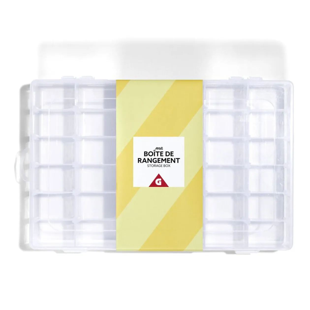 Boîte de rangement pour vis et quincaillerie 36 compartiments 18,3x27,5cm