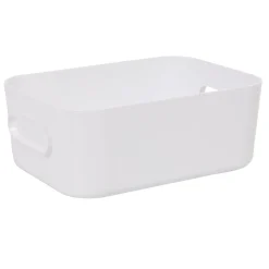 Boîte de rangement salle de bain blanche SmartStore Compact Taille S
