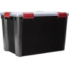 Boîte de rangement étanche 70 L avec couvercle