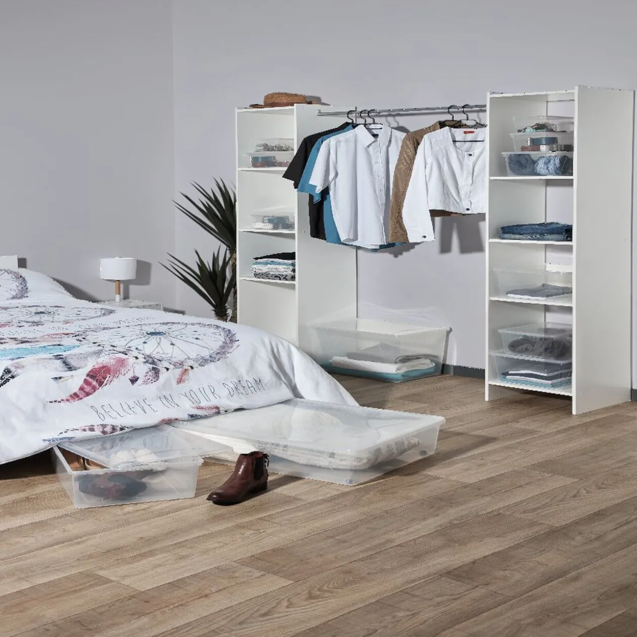 Boîte de rangement transparente 5 L