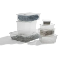 Boîte de rangement transparente 18 L