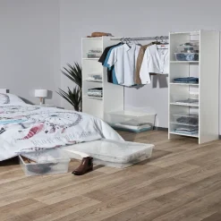 Boîte de rangement transparente 22 L