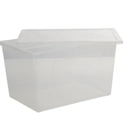 Boîte de rangement transparente 46 L