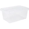 Boîte de rangement transparente avec couvercle 4,4L