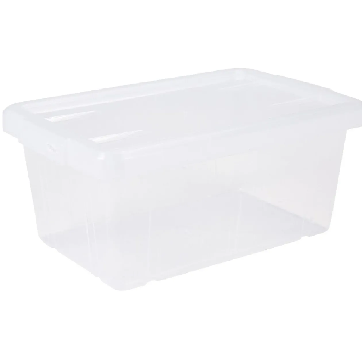 Boîte de rangement transparente avec couvercle 4,4L