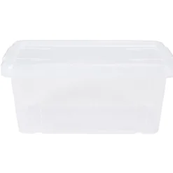 Boîte de rangement transparente avec couvercle 4,4L