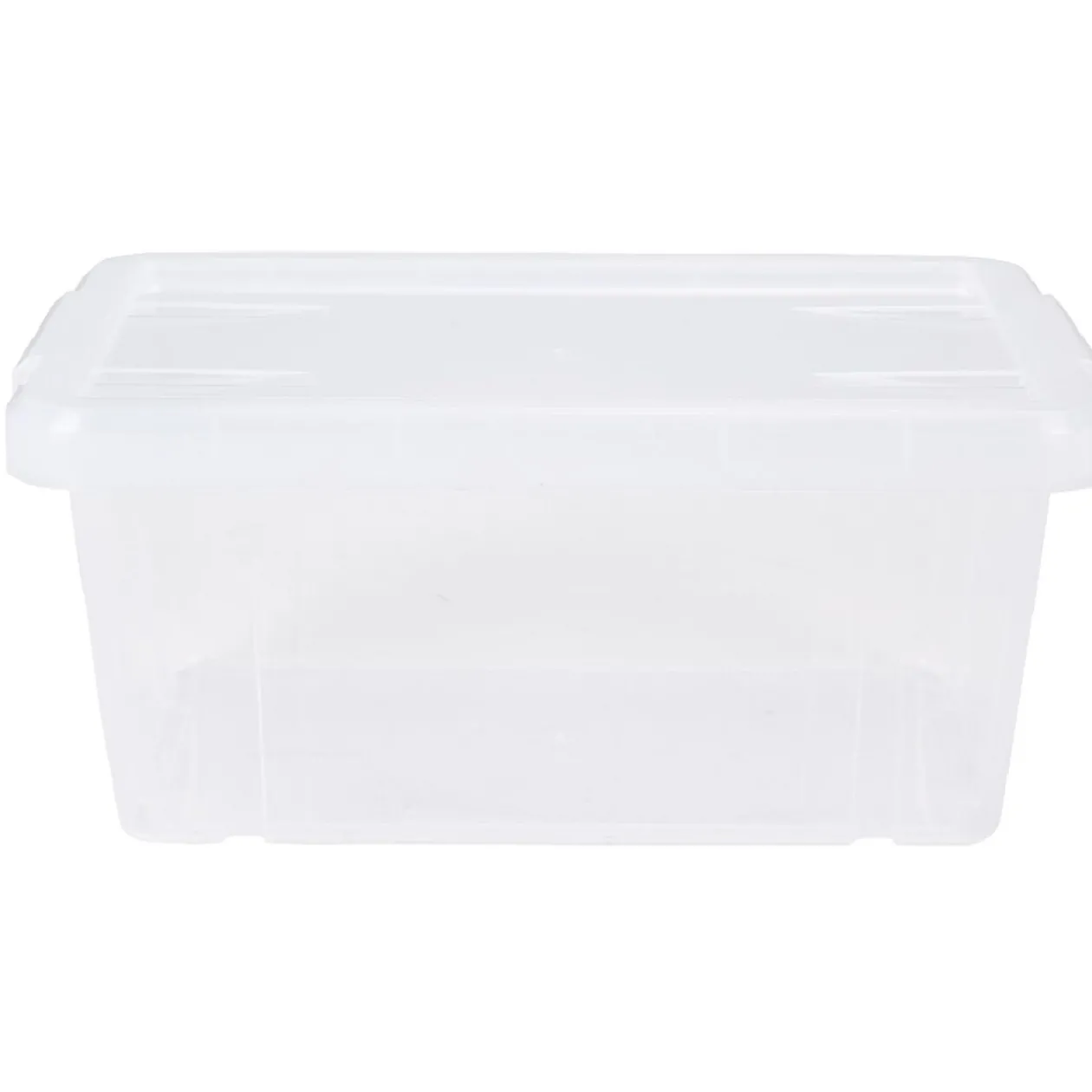 Boîte de rangement transparente avec couvercle 4,4L