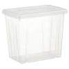 Boîte de rangement transparente avec couvercle 8,8L