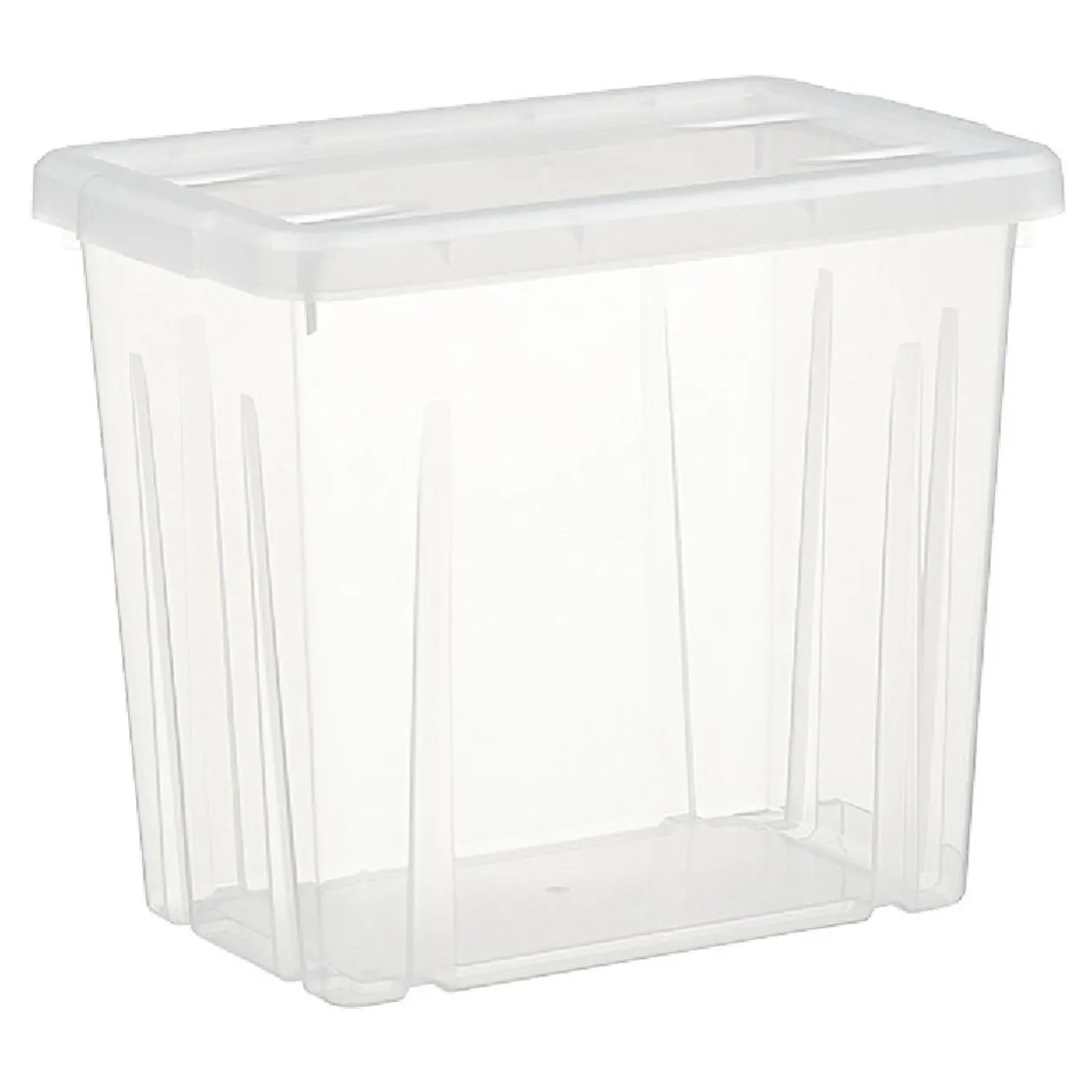 Boîte de rangement transparente avec couvercle 8,8L