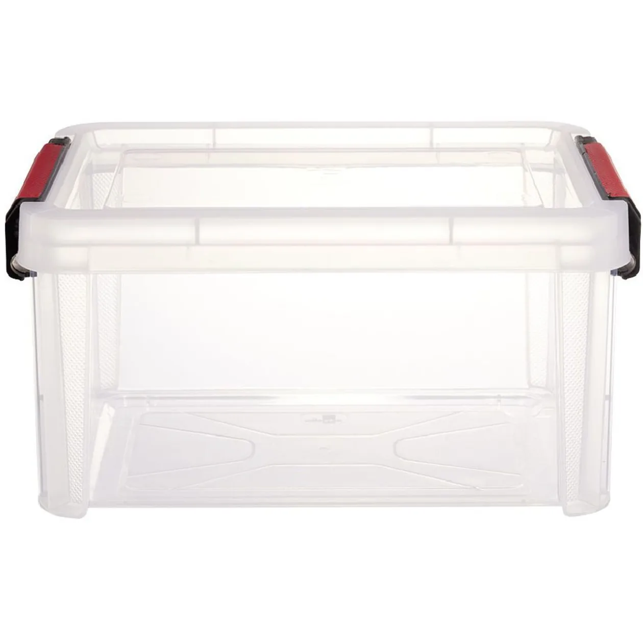 Boîte de rangement transparent avec fermeture à clips 5L