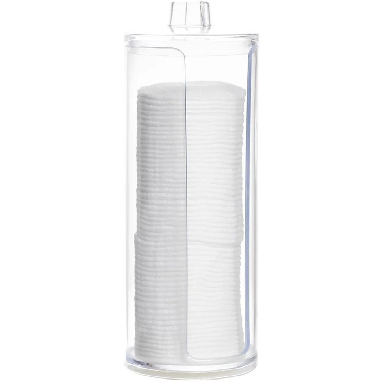 Boîte de rangement transparente pour coton