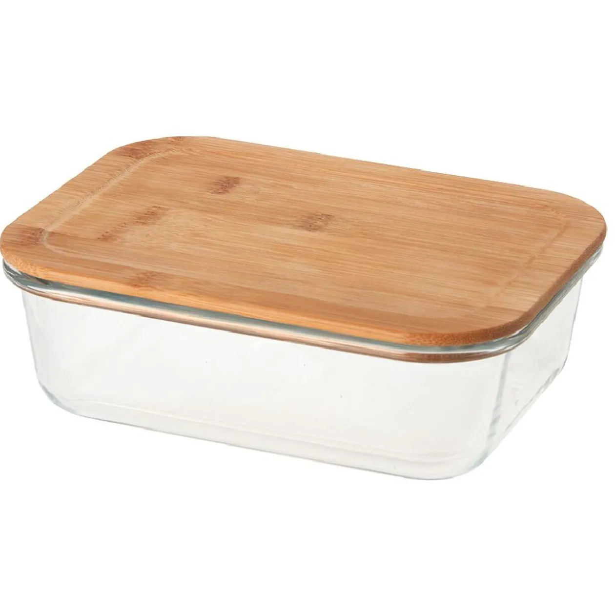 Boîte en verre et bambou 1,5 L