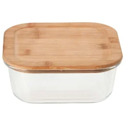 Boîte en verre et bambou 1,1 L