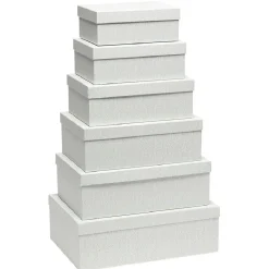 Boîte gigogne en carton uni x6