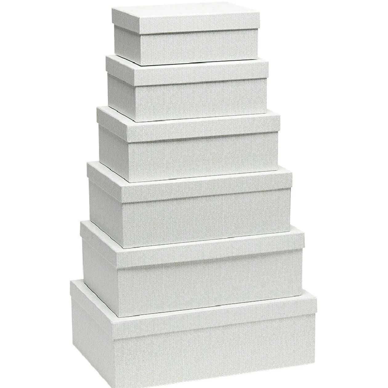 Boîte gigogne en carton uni x6