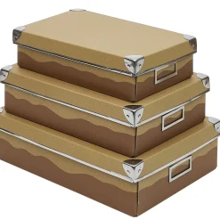 Boîte gigogne x3 en carton avec renfort métal