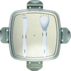 Boîte lunch 1L avec couverts et bloc réfrigérant