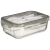 Boîte Lunchbox en verre avec couverts en plastique 1,2L