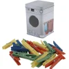 Boîte métal et 24 pinces à linge