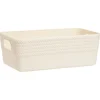 Boîte plastique beige 20x11xH7cm