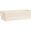 Boîte plastique beige 25x11xH7cm