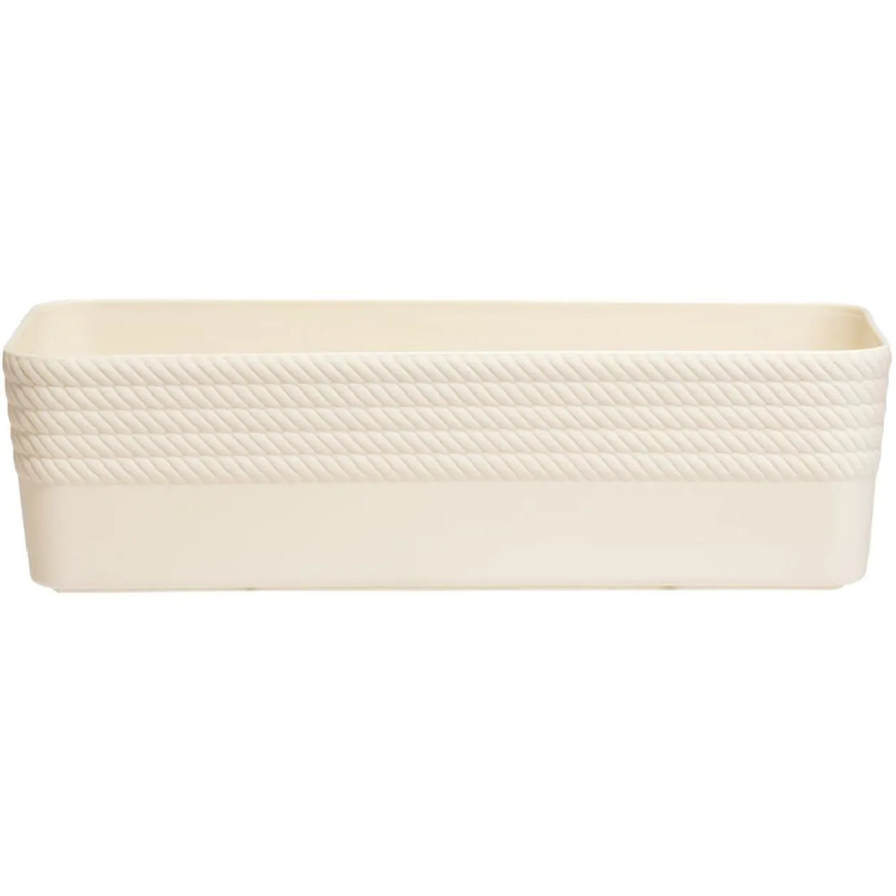 Boîte plastique beige 25x11xH7cm