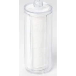 Boîte range disque démaquillant transparente