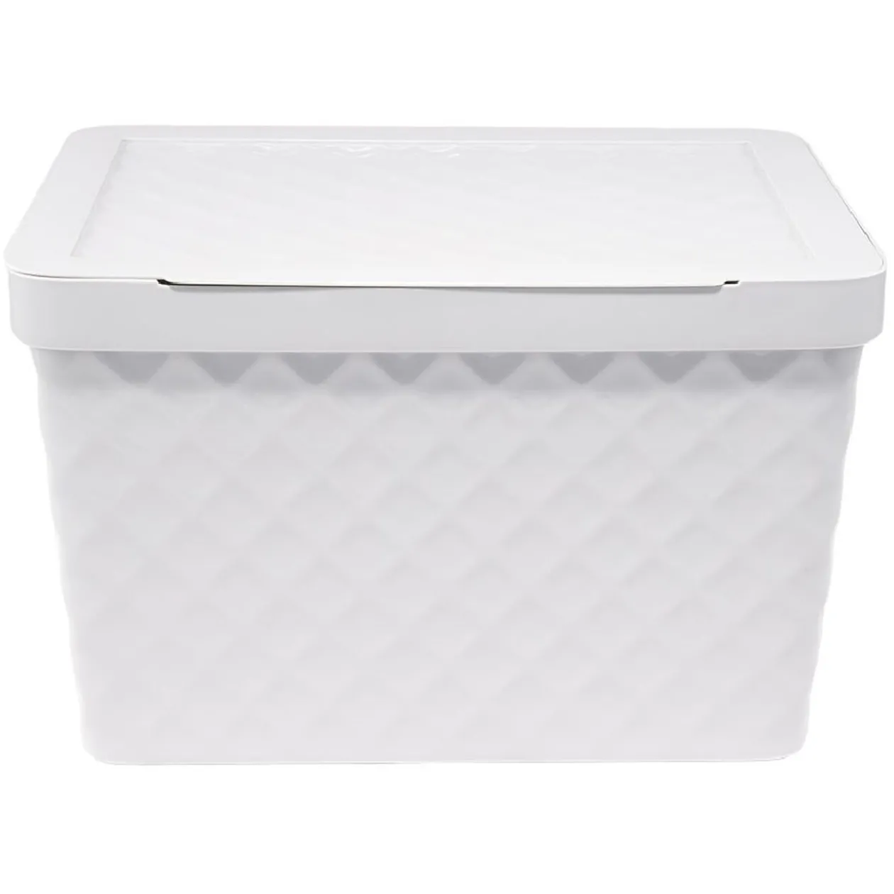 Boîte rangement en plastique design relief 17,5L