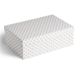 Boîte rectangulaire en carton imprimé 40x26,5xH13,8cm