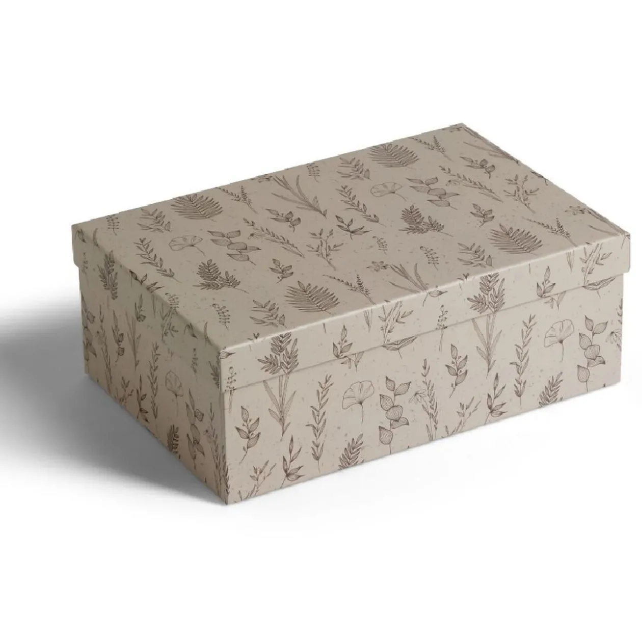 Boîte rectangulaire en carton imprimé 32x21,5xH11,8cm