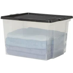 Boîte transparente et noire L35.5H26.5 cm x3