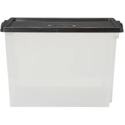 Boîte transparente et noire L35.5H26.5 cm x3