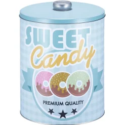 Boîte vintage encastrable bleue rose et jaune x3