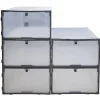 Boîtes à chaussures empilables transparentes x5